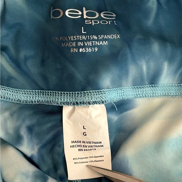 Bebe | Sport Tie Dye Pocket Leggings High Rise 28” Inseam Logo - Picture 7 of 8